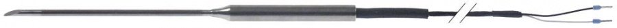 Sonda de temperatura produs tip termocupla J (Fe-CuNi), -40+250°C, cablu teflon cu 2 fire, L 2 m - 379529