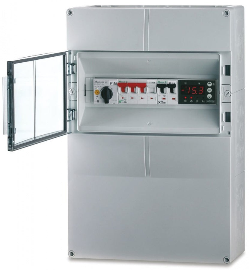switch box AKO type AKO-17311 three-phase 400V voltage AC NTC -50 up to +99°C display 3½ digits