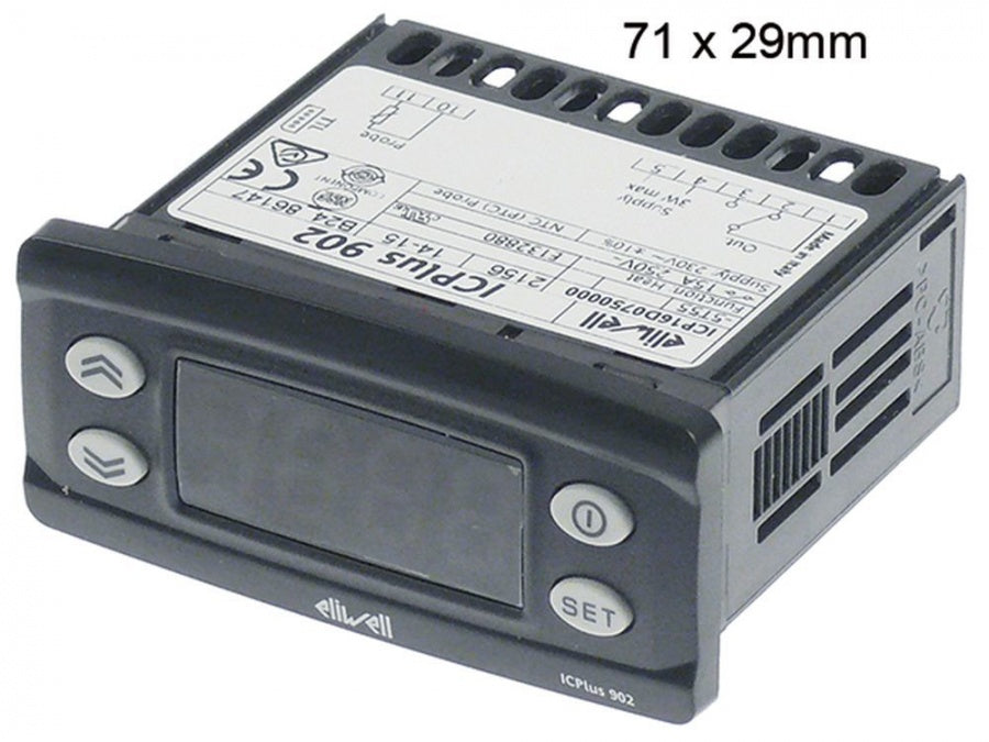 Termostat digital Eliwell ICPlus902 model ICP16D0750000, 230V, NTC / PTC, temperaturi de la -50 la +150°C - 379690