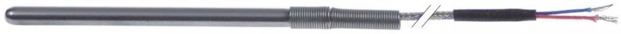 Sonda de temperatura termocupla TC J (Fe-CuNi), bulb ø 6 x 100 mm, -50+350°C, cablu Vetrotex 1,35 m - 379693