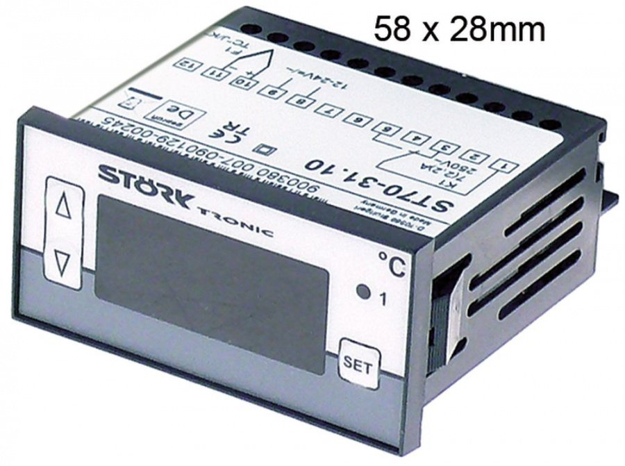 Controler STÖRK-TRONIK ST70-31.10, 12-24 V AC, termocuplu TC, -99 +999°C - 379702