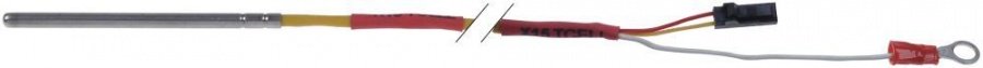 Sonda de temperatura 0C0325, tip TC K (NiCr-Ni), -50 +1150°C, cablu teflonat 0,85 m, bulb ø 4x70 mm - 379716