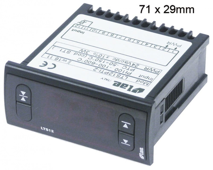 thermometer LAE LTS12PTI-2 71x29mm built-in depth 70 mm 24V voltage AC/DC PTC/Pt100