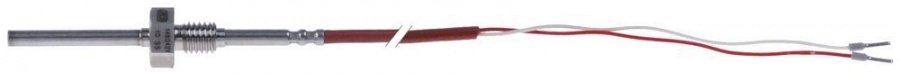 Sonda temperatura Pt100, -100 up to 450°C, bulb ø 4 x 75 mm, cablu silicon 1.2 m - 379777