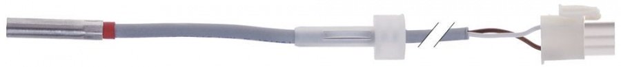 Sonda de temperatura PTC 1 kOhm, cablu silicon, -50 +150 - 379795
