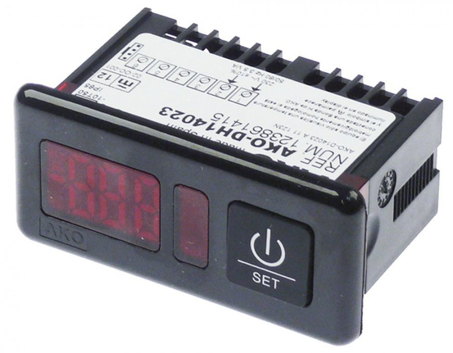 thermometer AKO type AKO-DH14023 71x29mm 230 V voltage AC -50 up to +99°C NTC display 3½ digits