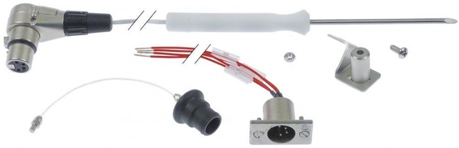core temperature probe thermocouple J (Fe-CuNi) cable PTFE probe temperature -40 up to +250