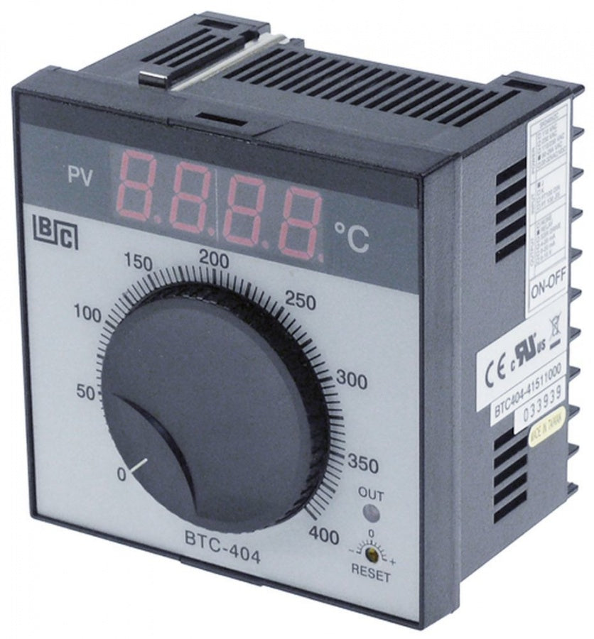 electronic controller BRAINCHILD type BTC404, model 41511000, 0 up to +400°C, 92x92 mm, 90-264V