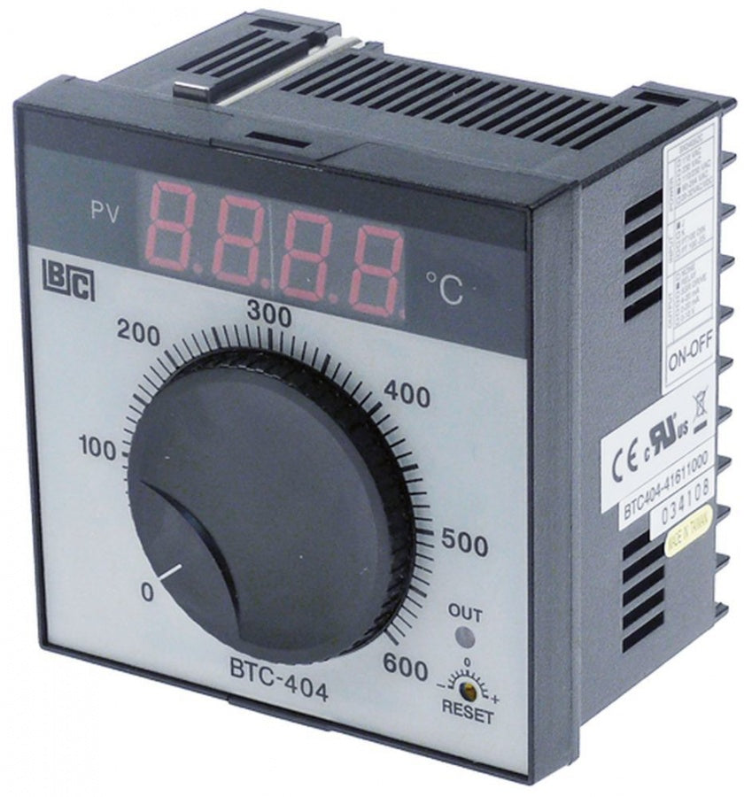 electronic controller BRAINCHILD type BTC404 model 41611000 0 up to +600°C 92x92mm 90-264V