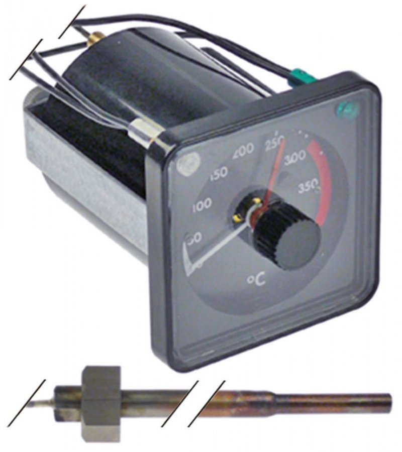 Teletermostat cuptor cu vizualizare 0-320°C, contact 1CO, 10 A, senzor ø 8 x 265 mm, capilar L 1530 mm - 379844