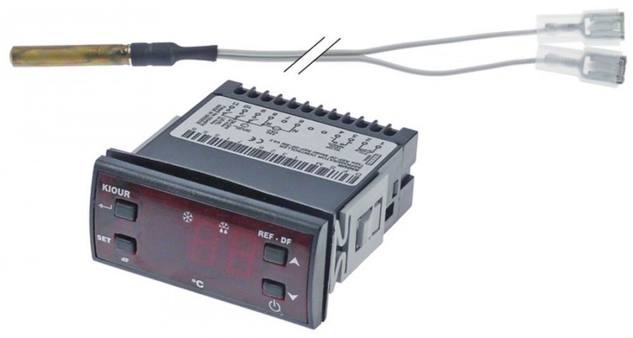 Termostat digital KIOUR REF-DF-SM V4.2, 230 V, sonda inclusa tip PTC, -50 +100°C - 379847