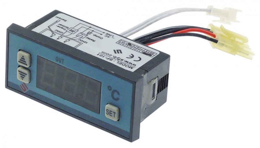 Controler electronic ZHONGSHAN SHANGFANG INSTRUMENT type SF-101, alimentare 12V, montare 71x29mm - 379848