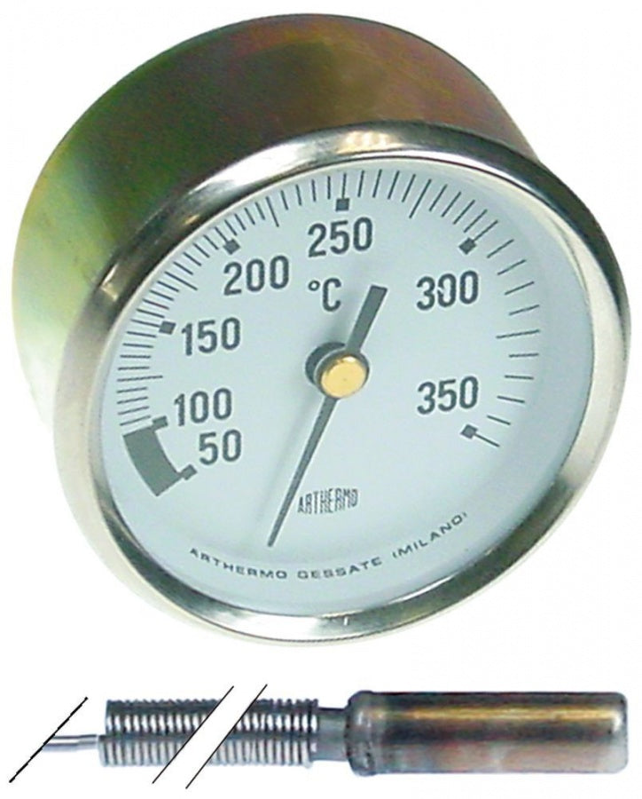 Termometru cuptor +50 +350°C, montare ø 60 mm, bulb ø 6 x 20 mm, capilar 1030 mm - 379855