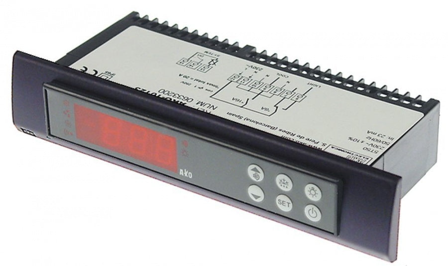 Termostat digital AKO tip 10123, L 149 x 30 mm, 230 V, NTC, -50 up to +99°C - 379861