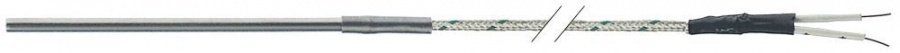 Senzor model termocupla K (NiCr-Ni) -50+1150°C, senzor ø3x100 mm, cablu vetrorex rezistent la temperatura -50+350°C - 379930