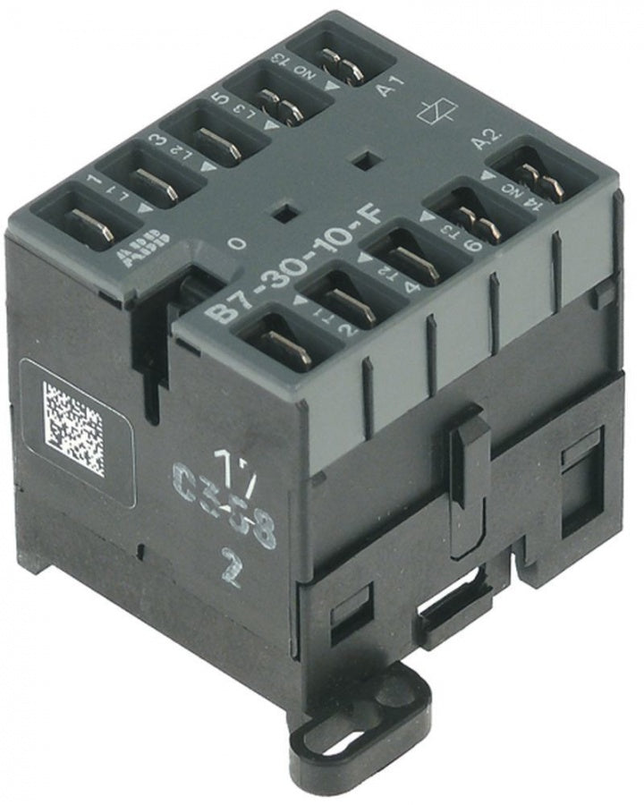 Contactor B6-30-10F / B7-30-10-F comandat in 230 V, contacte 3NO + 1NO, rezistiv 20 A, motor (AC3/400 V) 12 A / 5,5 kW - 380095
