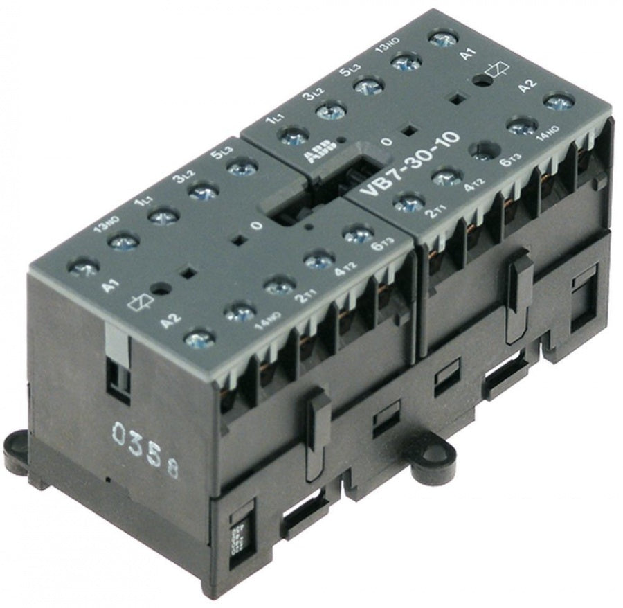 Contactor ABB VB7-30-10, bobina 230 V, capacitate rezistiv 20 A, inductiv (AC3/400V) 12 A / 5,5 kW, conectoare cu surub - 380099