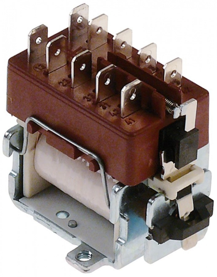 Contactor Mic, 230 V, contacte principale 3 ND/1 NI, contacte auxiliare buton ø70mm - Cod 380121