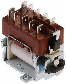 Contactor Mic, 230 V, contacte principale 3 ND/1 NI, contacte auxiliare buton ø70mm - Cod 380121
