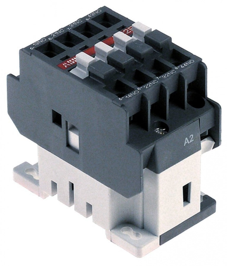 Contactor Auxiliar, 230 V, AC1 10 A, AC15 3A, conectare cu surub, contacte 4ND - Code 380124