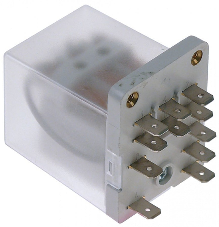 power relays 230V AC 3CO 16A connection flat plug - Code 380131