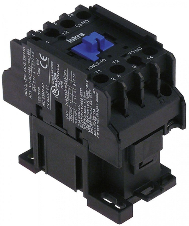 Teleruptor, 230 V sarcina nominala 25 A, alimentare (AC3/400 V) 9 A/4 kW - Cod 380204