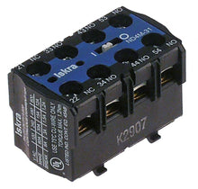 Contacte Auxiliare, contacte 3 ND/1 NI, AC15 6 A, pentru contactori 16 A 20 A, conectare cu surub - Cod 380227