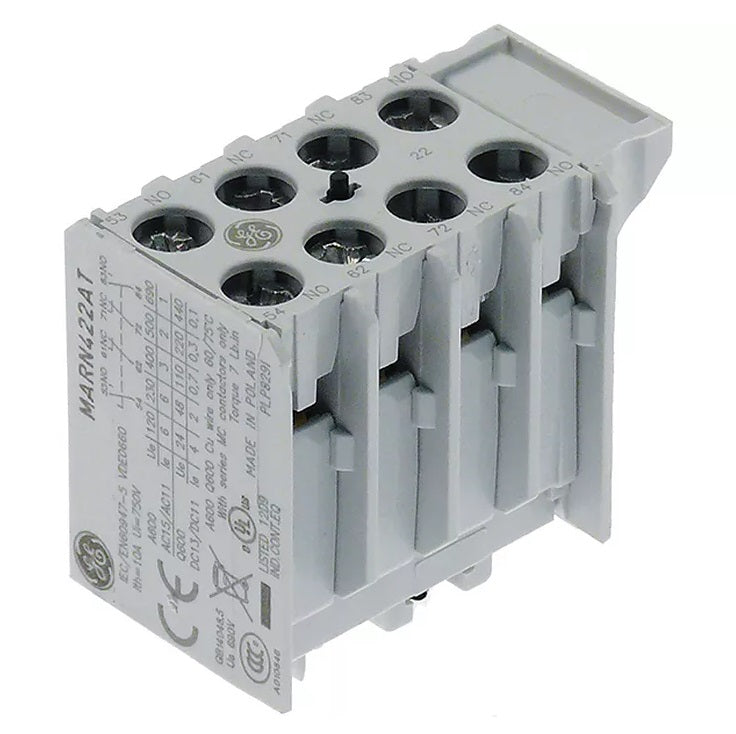 Contact auxiliar AEG HS05K 22HS, GE MARN 422, 2NO/2NC, 10A