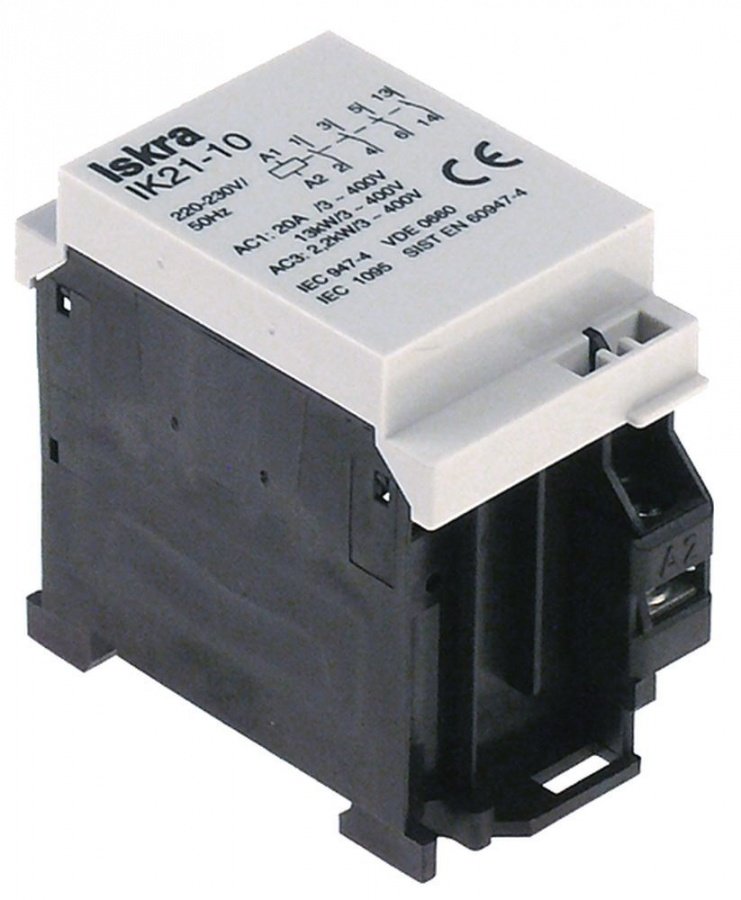 Contactor modular, 230 V, sarcina nominala 20 A, putere motor (AC3/400V) 1,5 kW - Cod 380251