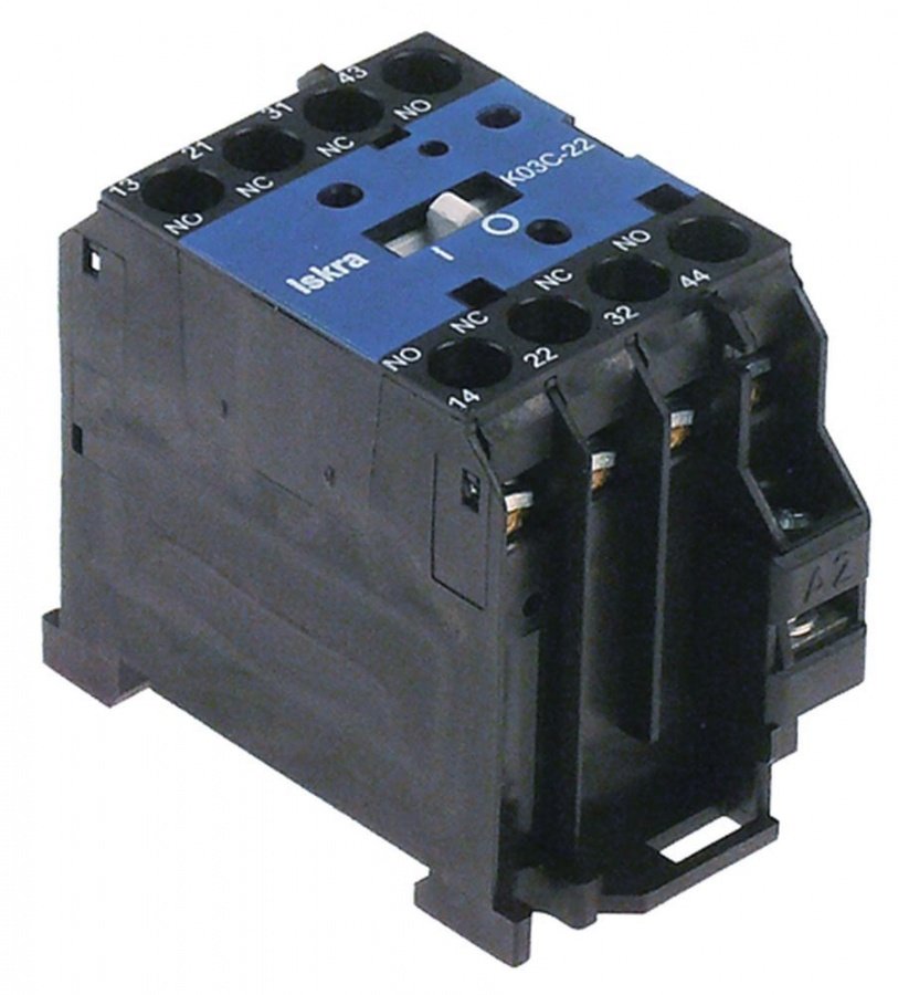 Contactor Auxiliar, 230 V AC1 20 A, AC15 4 A, cunectare cu surub, contacte 2 ND/2 NI - Cod 380253