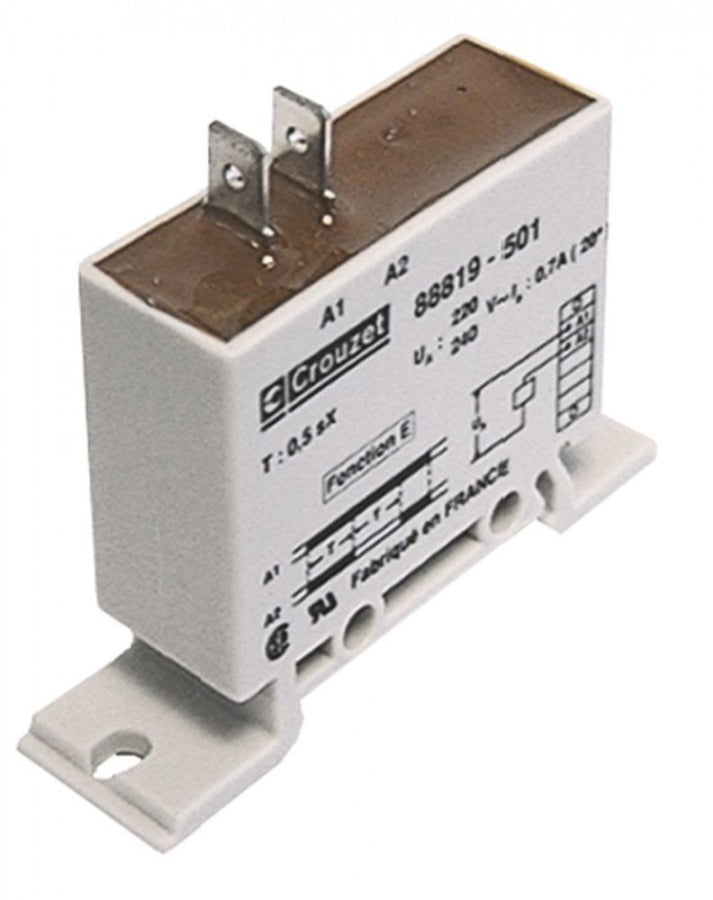 time relay CROUZET 00870507 time domain 0,5s 230VAC 0,7A connection male faston 6,3mm