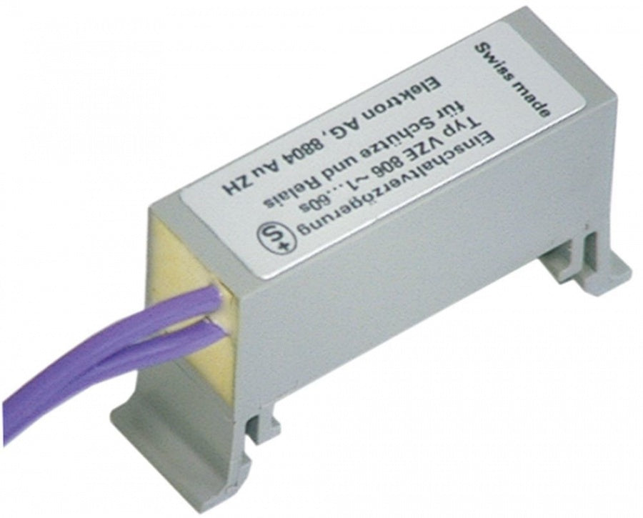 time relay ELEKTRON VZE 806 time range 60s 24-250 AC/DC 5 A connection cable DIN railmm