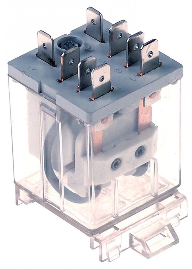 power relays 230V 2CO 16A connection flat plug - Code 380330