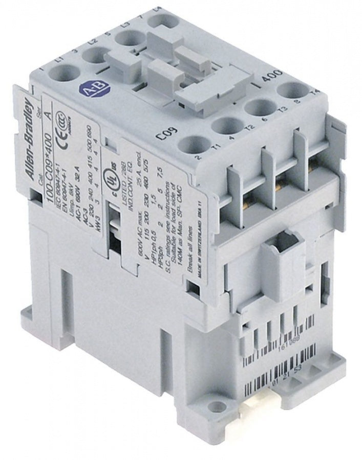 Contactor Allen-Bradley 100-C09 *400, comandat in 230 V, contacte 4NO, rezistiv 32 A, inductiv 9 A / 4 kW - 380352