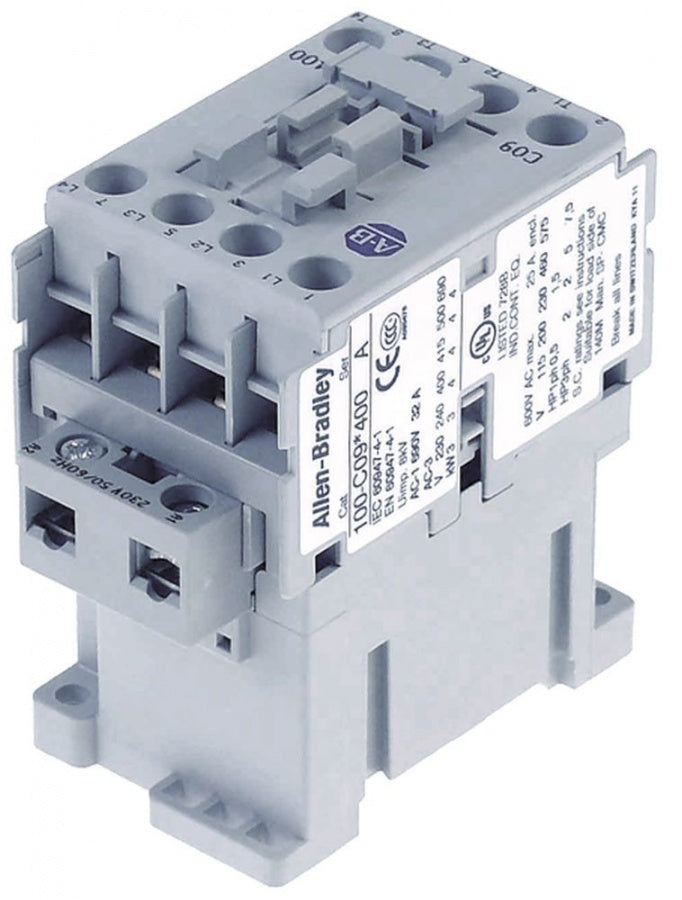 Contactor Allen-Bradley 100-C09 KF400, comandat in 230 V, contacte 4NO, rezistiv 32 A, inductiv 9 A / 4 kW - 380469