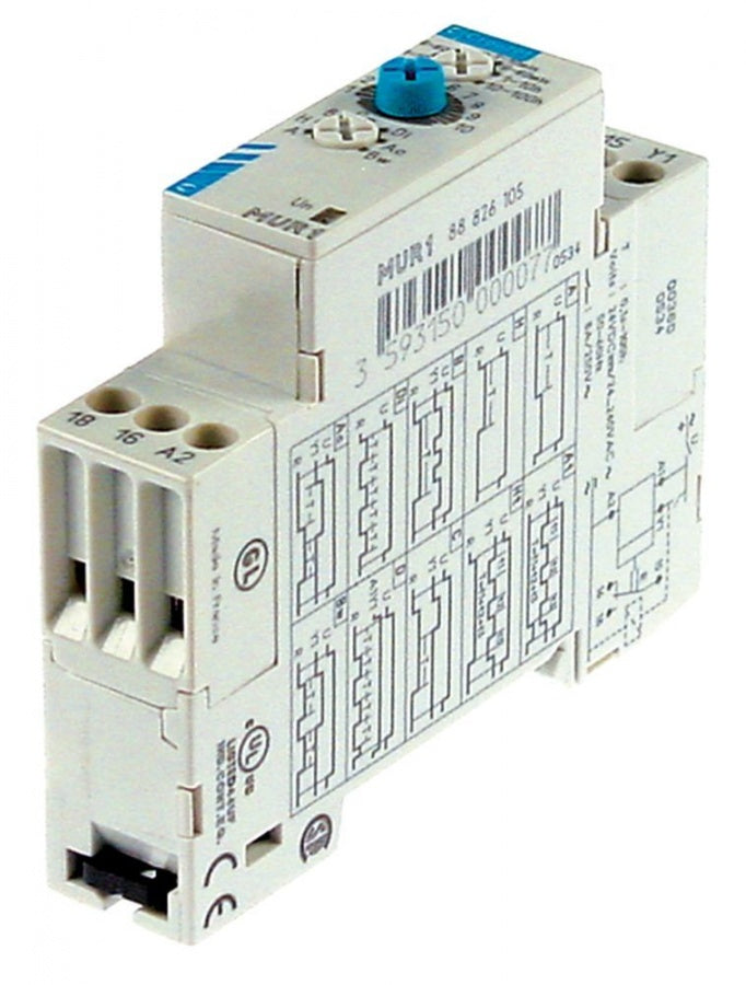 Releu de timp CROUZET MUR1-88826105, timp 0.1s-100h, 24-240 VAC/24 VDC, 8A - 380489
