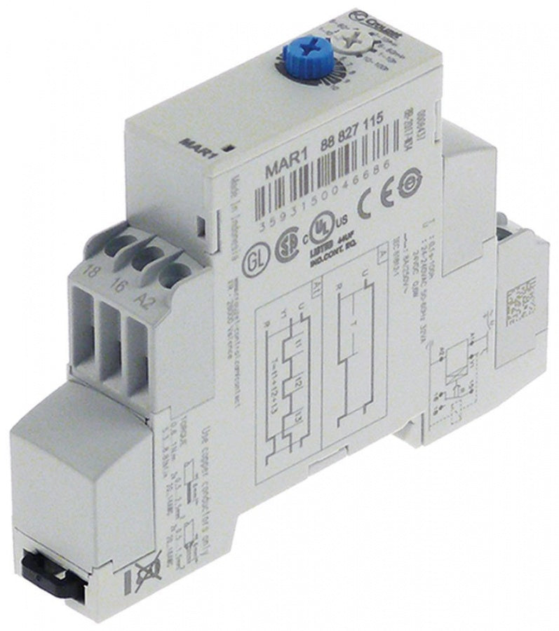 time relay 1CO 1CO 24-240AC/ 24-48DCV AC/DC 8A - Code 380490