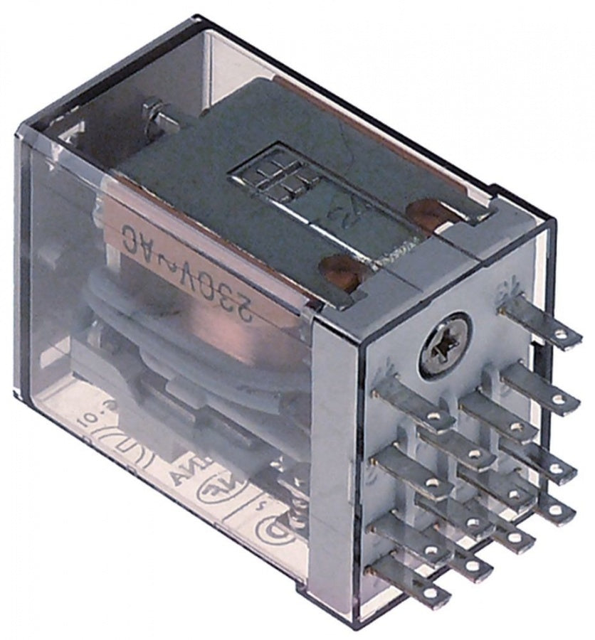 Releu 230V, contacte 4CO, 7A, 2 mm, Finder 55.34.8.230.0054, Italiana D4N-230AC - 380494