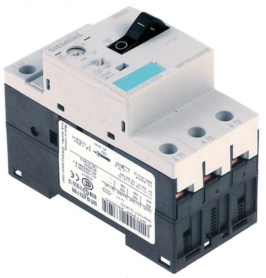 Disjunctor protectie motor 3RV1011-1EA10, pmax. motor 1.5 KW, interval setare 2.8-4 A, declansator scurtcircuit 52 A, 100 kA - 380544