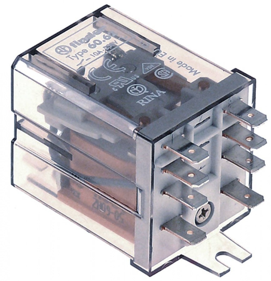 Releu Finder 230 V, cu 2 contacte in comutatie, 10 A, conectori 4,8 mm - 380626