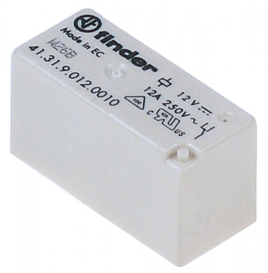 print relay 12V DC 1CO at 250V 12A connection pins - Code 380634