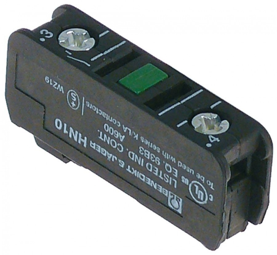 Contact auxiliar Benedikt & Jager HN01, cu contact 1 NI, AC15 10 A, model HN01 - 380677