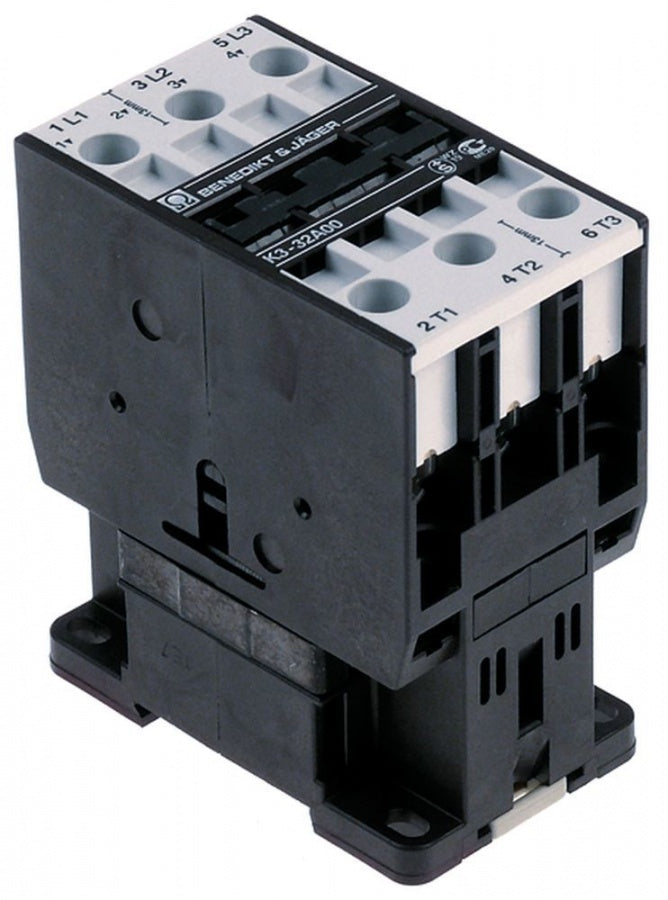 Contactor BENEDIKT & JÄGER K3-40A00230, comandat in 230 V, rezistiv 80 A, inductiv 40A / 18,5 kW - 380776
