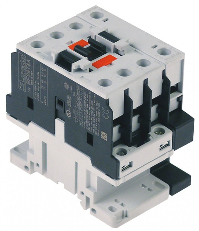 Contactor BF26T4A230, bobina actionare 230 V, contacte 4NO, rezistiv 45A, inductiv 26A/13kW - 380787
