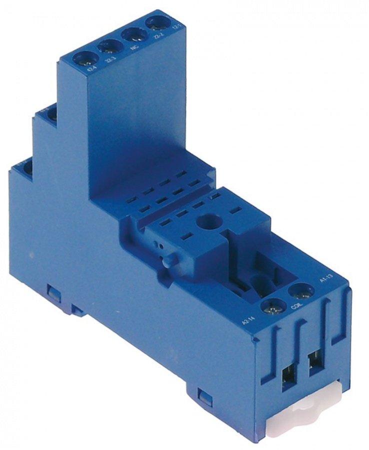 relay socket 2-poles measures 76,2x27x86,1mm 250V - Code 380803