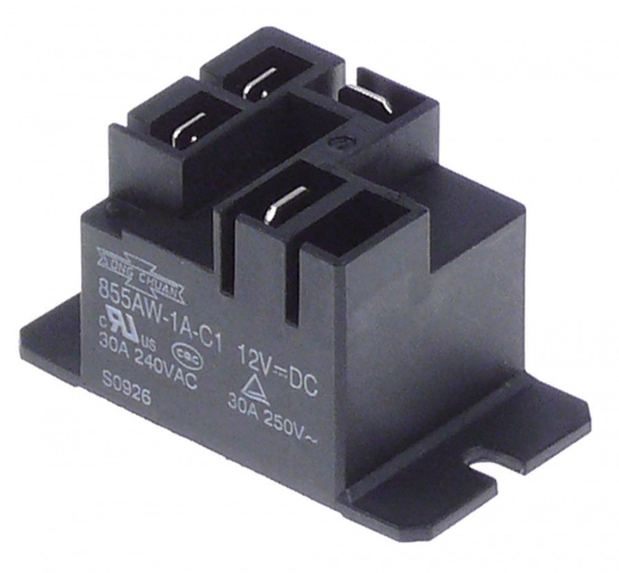 Releu SHANGFANG 12VDC, 30A, contact 1NO, conectori 6.3mm - 380867