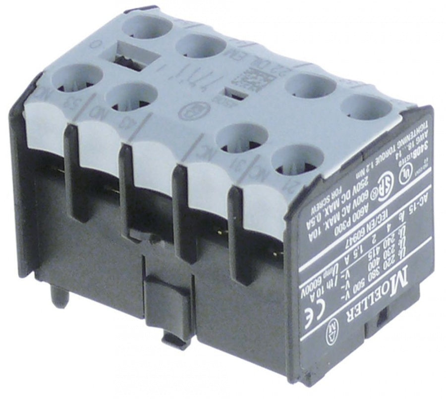 Contacte Auxiliare, contacte 2 ND/2 NI, AC15 10 A, pentru contactoare DILEM/DILER - Cod 380875