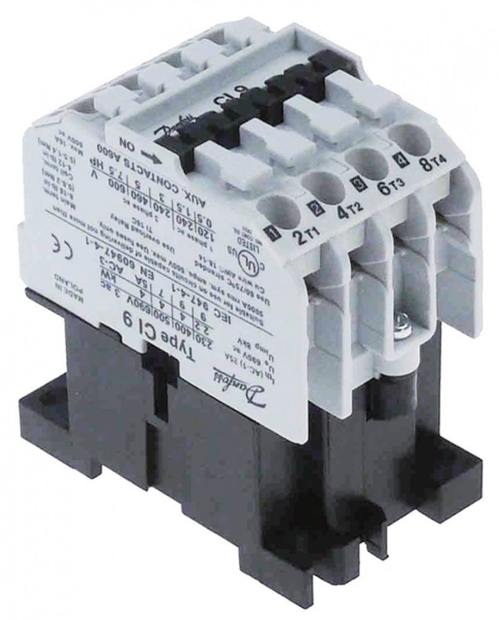 Contactor, 230 V, sarcina nominala 25 A, alimentare (AC3/400 V) 4 kW - Cod 380911