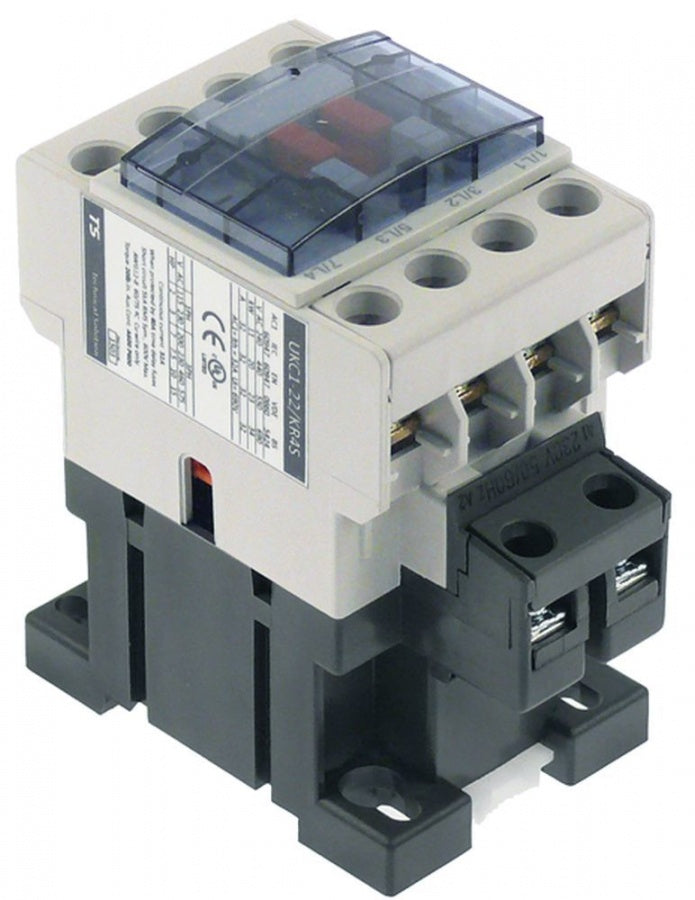 power contactor resistive load 32A 230VAC (AC3/400V) 22A/11kW main contacts 4NO
