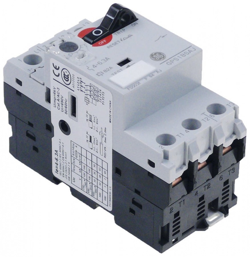 motor protection circuit breaker type GPS1BSAJ setting range 4-6,3A DIN rail